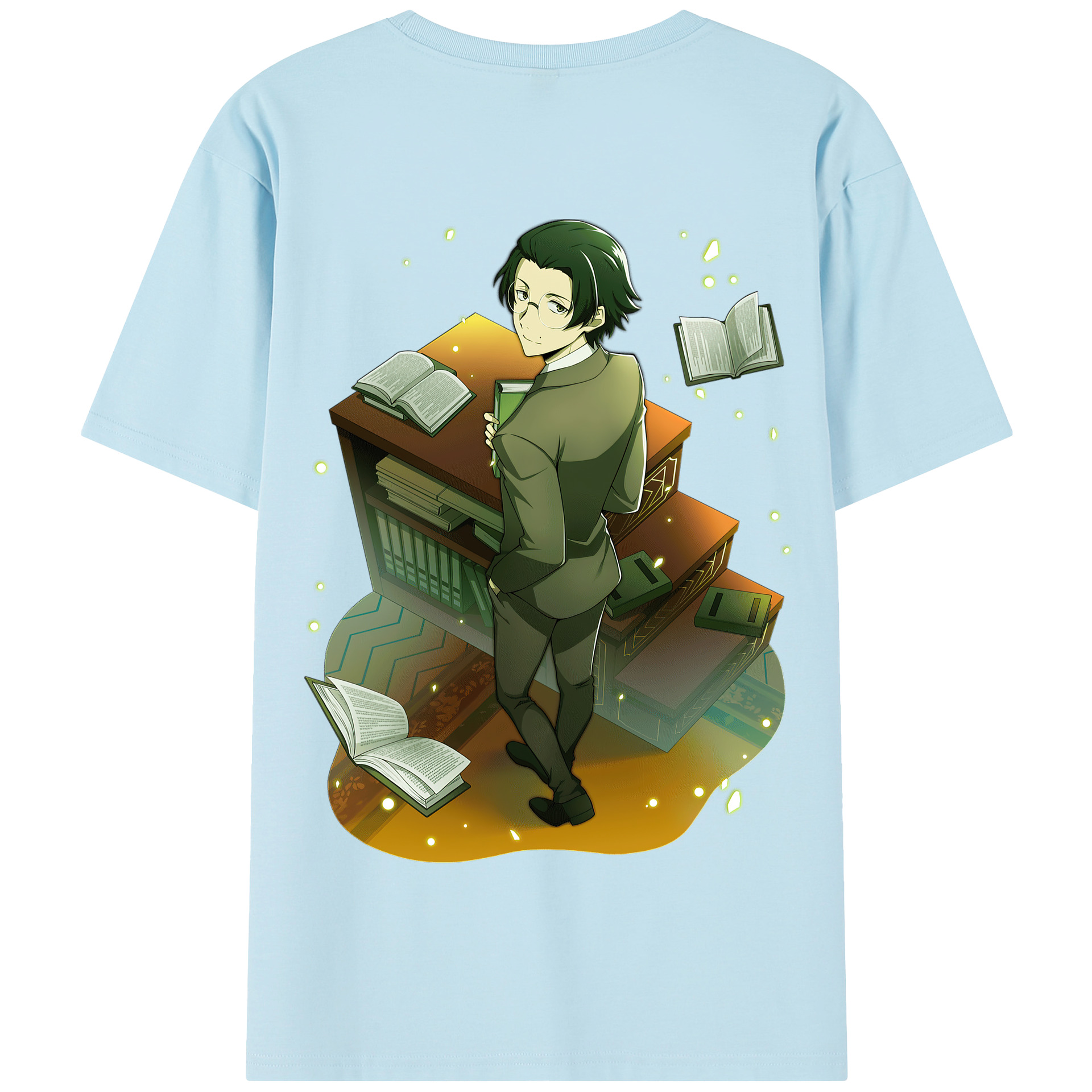 （画像用） 文豪ストレイドッグス Bungo Stray Dogs 綿100％半袖Tシャツ（背面プリント）